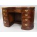 Kidney Shaped Mahogany Leather Topped Desk