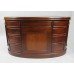 Kidney Shaped Mahogany Leather Topped Desk