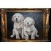 Labrador Puppies Oil on Canvas Painting
