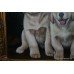 Labrador Puppies Oil on Canvas Painting