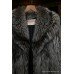 Ladies Silver Fox Fur Coat