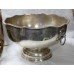 19th c. Large Silver Plated on Copper Two Handled Bowl