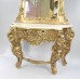 Large Carved Giltwood Marble Topped Console Table with Mirror