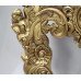 Large Carved Giltwood Marble Topped Console Table with Mirror