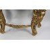 Large Carved Giltwood Marble Topped Console Table with Mirror