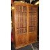 Large Early 20th c. Crusader Oak Lead Lined Glazed Bookcase 