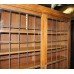 Large Early 20th c. Crusader Oak Lead Lined Glazed Bookcase 