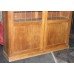 Large Early 20th c. Crusader Oak Lead Lined Glazed Bookcase 