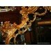 Ornate Carved Gilt Rococo Style Looking Glass Mirror