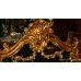 Ornate Carved Gilt Rococo Style Looking Glass Mirror