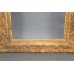 Large Vintage Hand Carved Wood Gilt Picture Frame