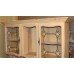 Large Limed Oak Pine Dresser Glazed Cabinet on Stand
