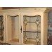 Large Limed Oak Pine Dresser Glazed Cabinet on Stand