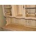 Large Limed Oak Pine Dresser Glazed Cabinet on Stand