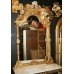 Large Marble Topped Gilt Side Table & Ornate Mirror