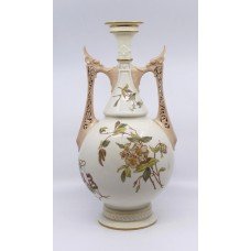 Large Victorian Royal Worcester Two Handled Vase 1071