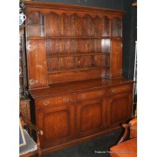Large Solid Oak Dresser