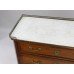 Late 19th c. Brass Galleried Marble Topped Chest of Drawers