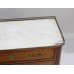 Late 19th c. Brass Galleried Marble Topped Chest of Drawers