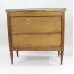 Late 19th c. Brass Galleried Marble Topped Chest of Drawers