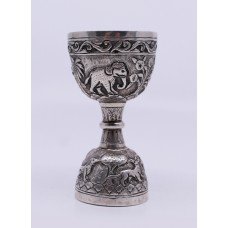 Late 19th c. Indian Silver Double Ended Measuring Cup