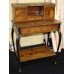 Late Victorian Inlaid Marquetry Bonheur du Jour Writing Desk