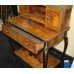 Late Victorian Inlaid Marquetry Bonheur du Jour Writing Desk