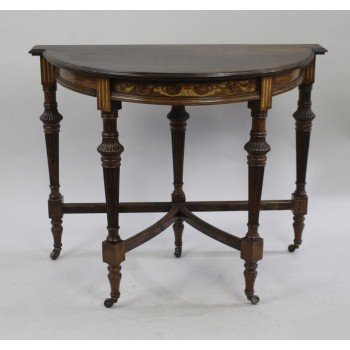 Late Victorian Rosewood Inlaid Side Table