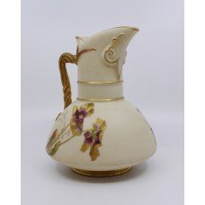 Late 19th c. Royal Worcester Gilded Blush Jug 1891 Model 1378