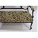 Late Victorian Walnut Framed Upholstered Two Seater Sofa
