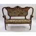 Late Victorian Walnut Framed Upholstered Two Seater Sofa