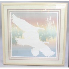 Limited Edition Artwork "Honkers Landing" Set in Frame