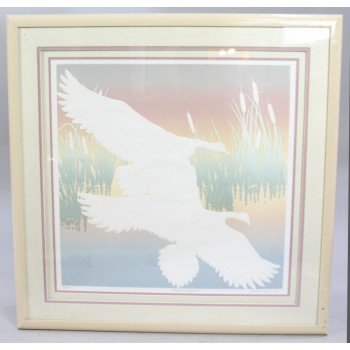 Limited Edition Artwork "Honkers Landing" Set in Frame