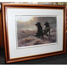 Limited Edition John Trickett Signed Print of Labradors Framed