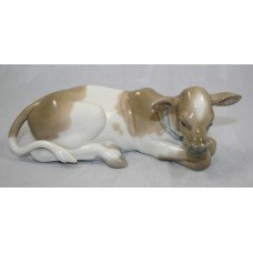 Lladro Retired Nativity Calf Cow #4680 Figurine