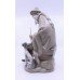 Lladro Old Man & Dog Figurine