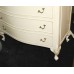 Bow Fronted Olympus Cream Louis Style 5 Drawer Chest of Drawers