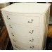 Olympus Louis Style Bow Fronted Painted Cream 6 Drawer Chest of Drawers
