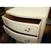 Olympus Louis Style Bow Fronted Painted Cream 6 Drawer Chest of Drawers