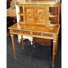 Louis XV Style Inlaid Desk with Ormolu Mounts