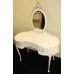 Louis XV Style Kidney Shaped Maple Dressing Table & Mirror