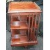 Mahogany Brass Galleried Revolving Bookcase