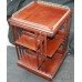 Mahogany Brass Galleried Revolving Bookcase