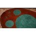 Mahogany Brass Handled Decanter Set Tray