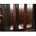 Mahogany Serpentine Glazed Display Cabinet Bookcase