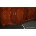 Mahogany Serpentine Glazed Display Cabinet Bookcase