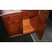 Mahogany Serpentine Glazed Display Cabinet Bookcase