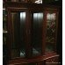 Mahogany Serpentine Glazed Display Cabinet Bookcase