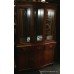 Mahogany Serpentine Glazed Display Cabinet Bookcase
