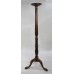 19th c. 6ft Tall Carved Mahogany Torchere